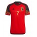 Belgium Kevin De Bruyne #7 Replica Home Stadium Shirt World Cup 2022 Short Sleeve